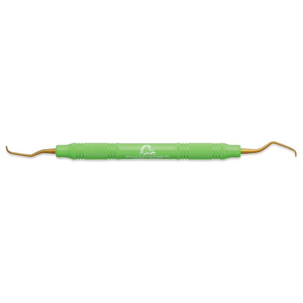 American Eagle Sharpen-Free® Double Gracey Mini Anterior Curette with Resin Handle – Green (1 ct)