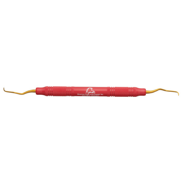 American Eagle XP® Sharpen-Free Double Gracey Mini Posterior Curette with Resin Handle – Red (1 ct)