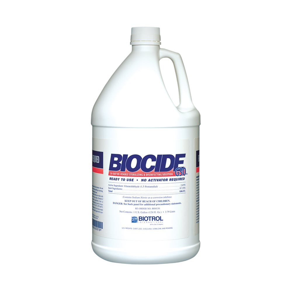 Biocide G30 Glutaraldéhyde acide 2,65% stérilisant