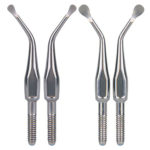 KC10 Molt4 825-326 metal display of two curettes for endodontic surgery
