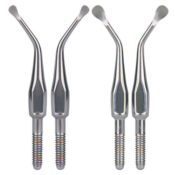 KC10 Molt4 825-326 metal display of two curettes for endodontic surgery