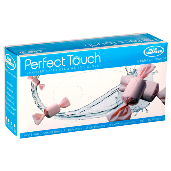 (100 ct) Perfect Touch® Bubble Gum Flavored Powder-Free Latex Gloves