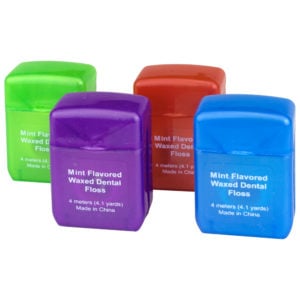 Mint Flavored Waxed Floss - 4m (144 ct)