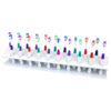 PlakSmacker 20 Toothbrushes come with Rack