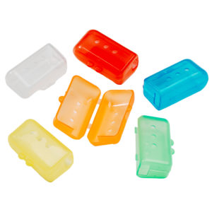 Brosse à dents rectangulaire pour adultes : couvre-dents, blanc, rouge, rose, bleu, vert, jaune