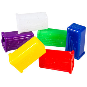 Couvercle de brosse à dents rectangulaire-pailleté-00066