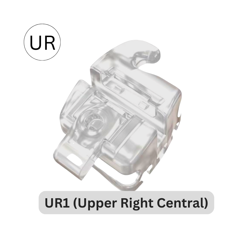 ORAPRO® Equation™ Self Ligating Aesthetic Bracket | UR1 (Upper Right Central)