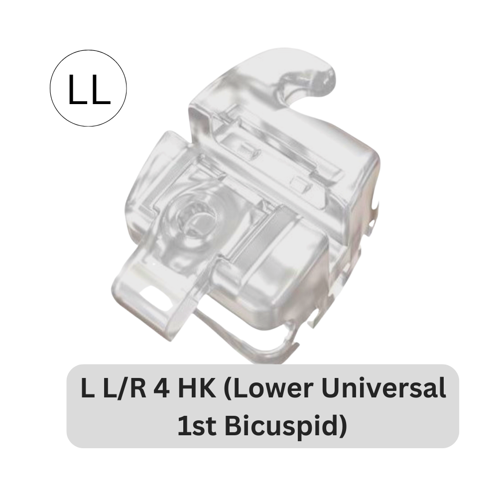 ORAPRO® Equation™ Self Ligating Aesthetic Bracket | L L/R 4 (Lower Universal 1st Bicuspid)
