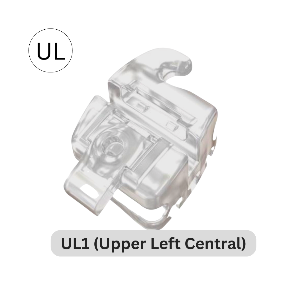 ORAPRO® Equation™ Self Ligating Aesthetic Bracket | UL1 (Upper Left Central)