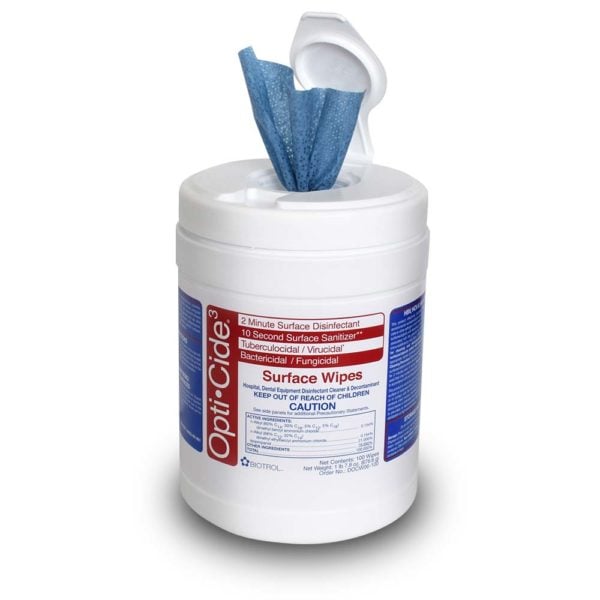 DOCW06-100 Opti-Cide3 Disinfectant Wipes