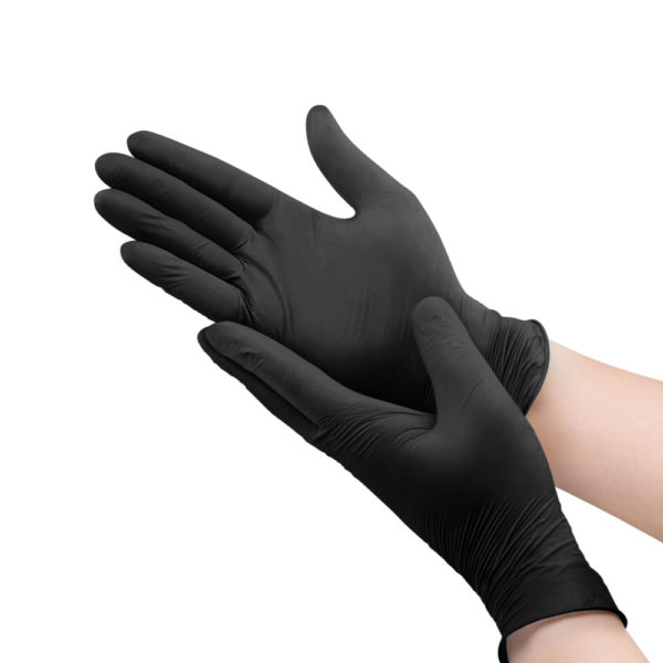 Black Latex Exam Gloves