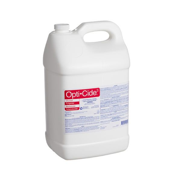 Opti-Cide3 2.5gal liquid cleaner bottle