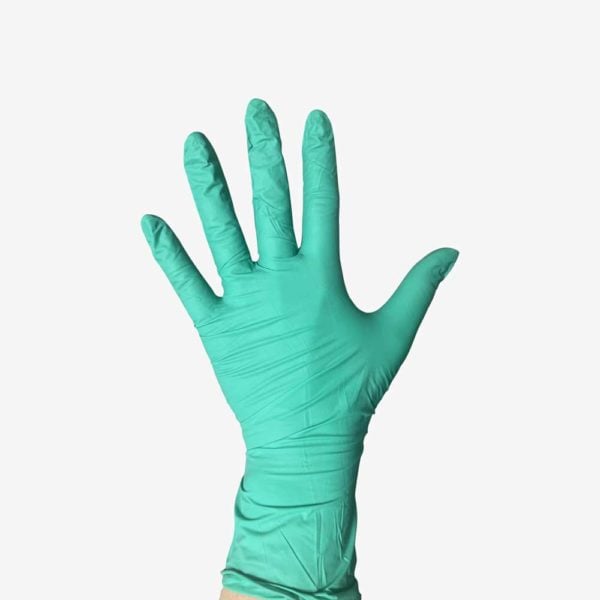 Trufit Chloroprene Ultra Thin Green Gloved Hand