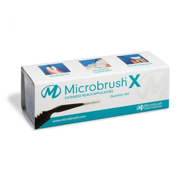 Microbrush X Extended Reach Applicator Packaging Px100 600x600