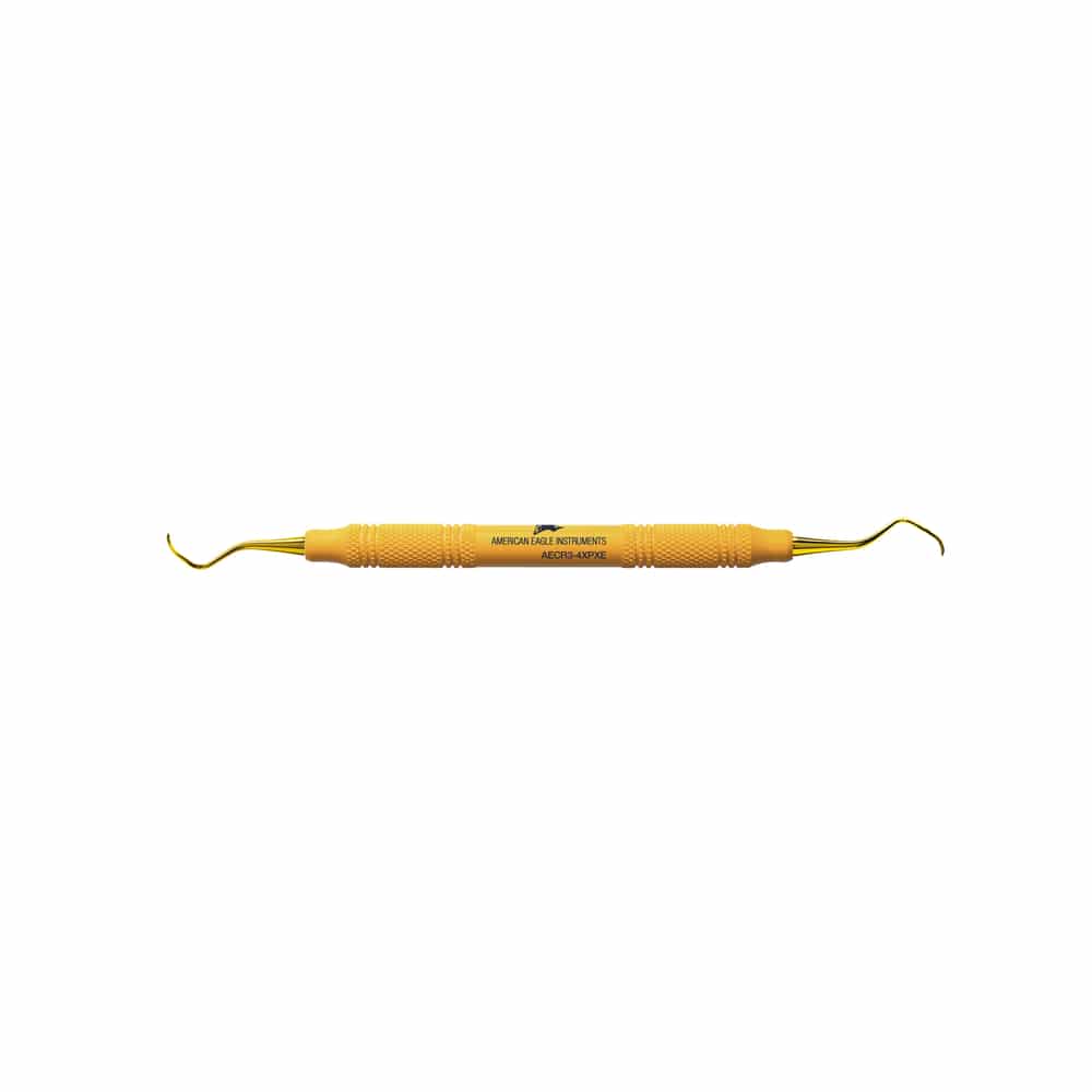 XP² Technology™ Curette Rules 3-4 Yellow Eagle Lite® Resin Handle